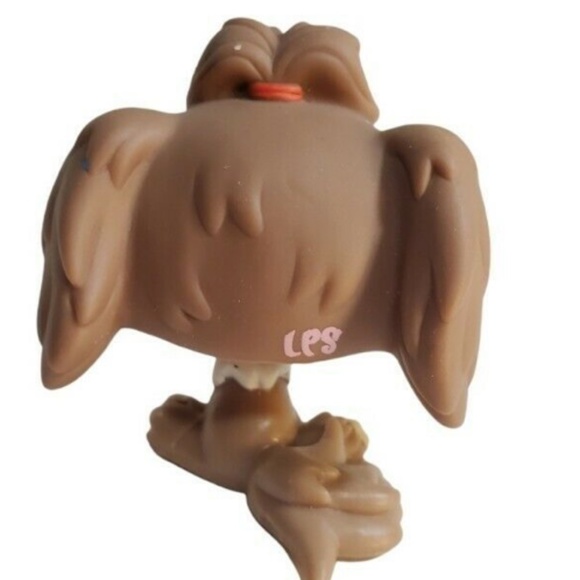 Littlest Pet Shop LPS # 2130 Llasa Apso Maltese Puppy Dog Green eyes - Picture 2 of 3